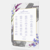 Waterverf Wildflower Wedding Welcome Peri ID954 Acryl Bord (Hoek)