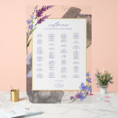 Waterverf Wildflower Wedding Welcome Peri ID954 Acryl Bord (Huwelijk)