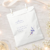 Waterverf Wildflower Wedding Welcome Peri ID954 Bedankzakje (Geknipt)