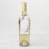 Waterverf Wildflower Wedding Welcome Peri ID954 Flessenhanger (Op fles)