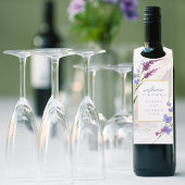 Waterverf Wildflower Wedding Welcome Peri ID954 Flessenhanger