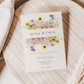 Waterverf Wildflower weduwschap Kaart