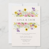 Waterverf Wildflower weduwschap Kaart (Voorkant)