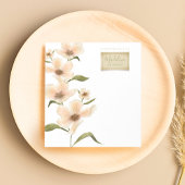 Waterverf Wildflowers Aangepaste naam  Bloemen Notitieblok