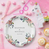 Waterverf Wildflowers Boho Garden Wedding Papieren Bordje (Feest)