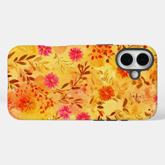 Waterverf Wildflowers Case-Mate iPhone Case (Achterkant (horizontaal))