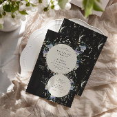 Waterverf Wildflowers Elegante huwelijksuitnodigin Kaart