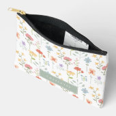 Waterverf Wildflowers Floral Custom Name Etui (Open)