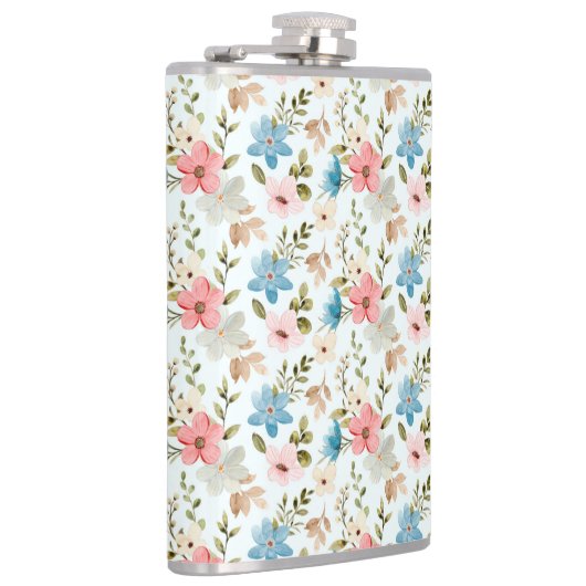 Waterverf Wildflowers Floral Pattern-67676 Heupfles (Rechts)