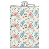 Waterverf Wildflowers Floral Pattern-67676 Heupfles (Achterkant)