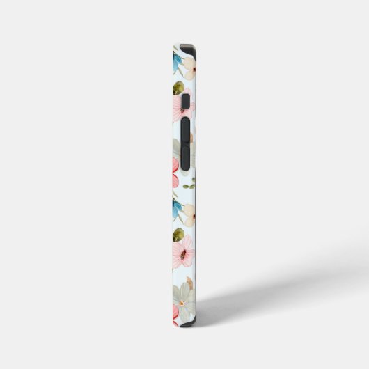 Waterverf Wildflowers Floral Pattern-67676 iPhone Hoesje (Linkerkant)