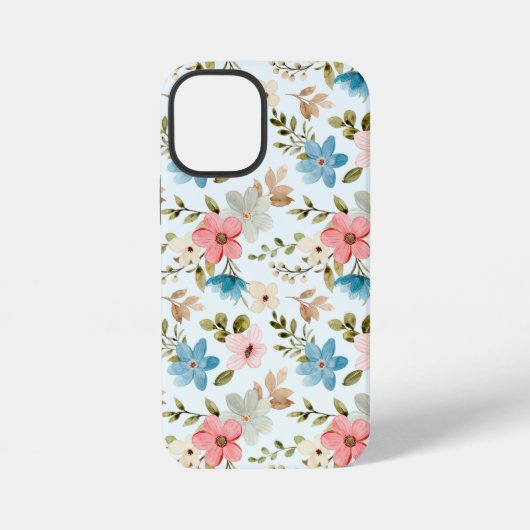 Waterverf Wildflowers Floral Pattern-67676 iPhone Hoesje (Achterkant)