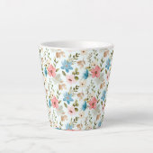 Waterverf Wildflowers Floral Pattern-67676 Latte Mok (Voorkant)