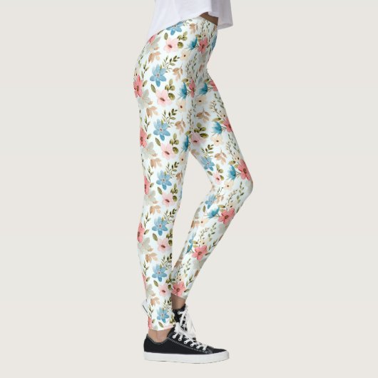 Waterverf Wildflowers Floral Pattern-67676 Leggings (Rechts)