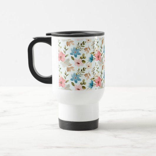 Waterverf Wildflowers Floral Pattern-67676 Reisbeker (Links)