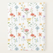 Waterverf Wildflowers Floral Pattern Recept Planner (Achterkant)