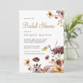  Waterverf Wildflowers Floral Vrijgezellenfeest Kaart (Staand voorkant)