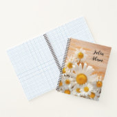 Waterverf Wildflowers gepersonaliseerde naam Notit Notitieboek (Binnen)