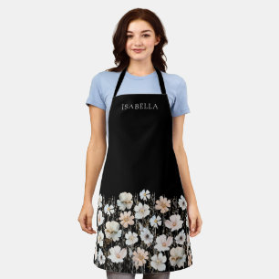 Waterverf Wildflowers Gepersonaliseerde naam Schort