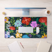 Waterverf Wildflowers Gepersonaliseerde scriptnaam