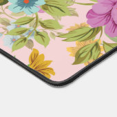 Waterverf Wildflowers Gepersonaliseerde scriptnaam Bureaumat (Hoek)