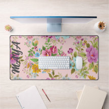 Waterverf Wildflowers Gepersonaliseerde scriptnaam