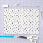 Waterverf Wildflowers Handgeschilderd Tissuepapier (Craft)