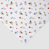 Waterverf Wildflowers Handgeschilderd Tissuepapier (Detail)