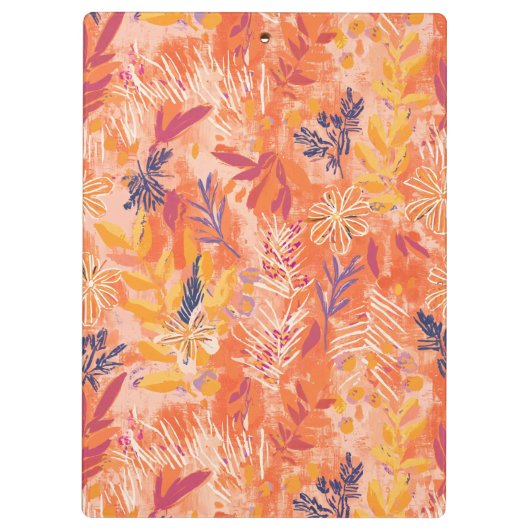  Waterverf Wildflowers Klembord (Achterkant)