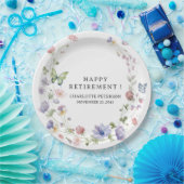 Waterverf Wildflowers Retirement Party Papieren Bordje (Feest)