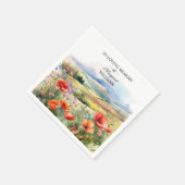 Waterverf Wildflowers viering van het leven begraf Servet (Hoek)