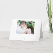 Waterverf Wildgroei Foto Huwelijk Bedankt (Achterkant)