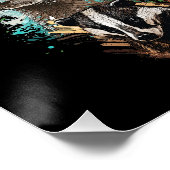 Waterverf Wildlife Collage Perfect Poster (Hoek)