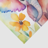 Waterverf Wildlife Elephant Tissuepapier (Detail)