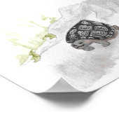 Waterverf Wildlife Natuur Forest Turtle Poster (Hoek)