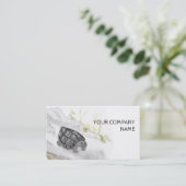 Waterverf Wildlife Natuur Forest Turtle Visitekaartje (Staand voorkant)