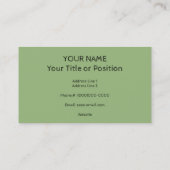 Waterverf Wildlife Natuur Forest Turtle Visitekaartje (Achterkant)