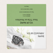 Waterverf Wildlife Natuur Forest Turtle Visitekaartje (Buitenkant ongevouwen)