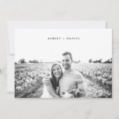 Waterverf wilg verlaat save the date kaart (Achterkant)