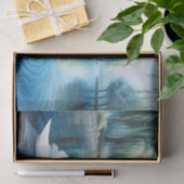 Waterverf Willows en White Swan Decoupage Tissuepapier (Geschenk)