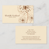 Waterverf Wind Blown Paardenbloem Bloemen Visitekaartje (Voorkant / Achterkant)