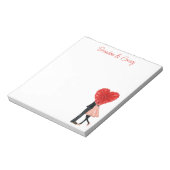 Waterverf Winkelen Mode meisje Notitieblok (Linkerzijde)