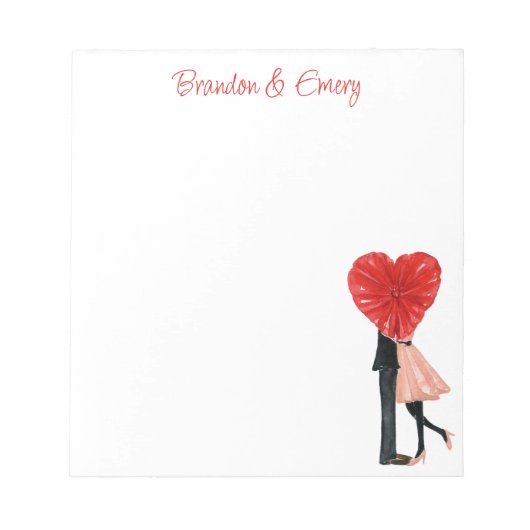 Waterverf Winkelen Mode meisje Notitieblok (Voorkant)