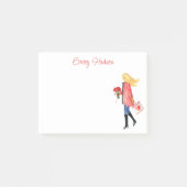 Waterverf Winkelen Mode meisje Post-it® Notes (Voorkant)