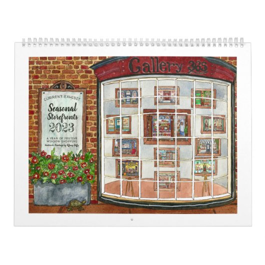 Waterverf winkelpuien groot kalender (Hoes)