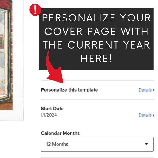 Waterverf winkelpuien groot kalender