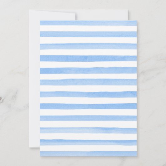 Waterverf Winter Arctic Animals Baby shower Kaart (Achterkant)