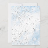 Waterverf Winter Arctic baby gaat op uitnodiging (Achterkant)