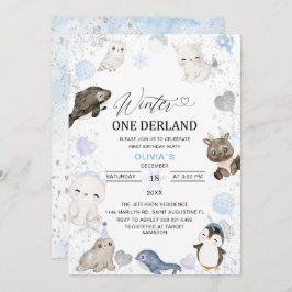 Waterverf Winter Arctic baby gaat op uitnodiging