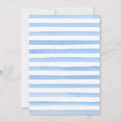 Waterverf Winter Arctische Dieren Baby Shower Kaart (Achterkant)